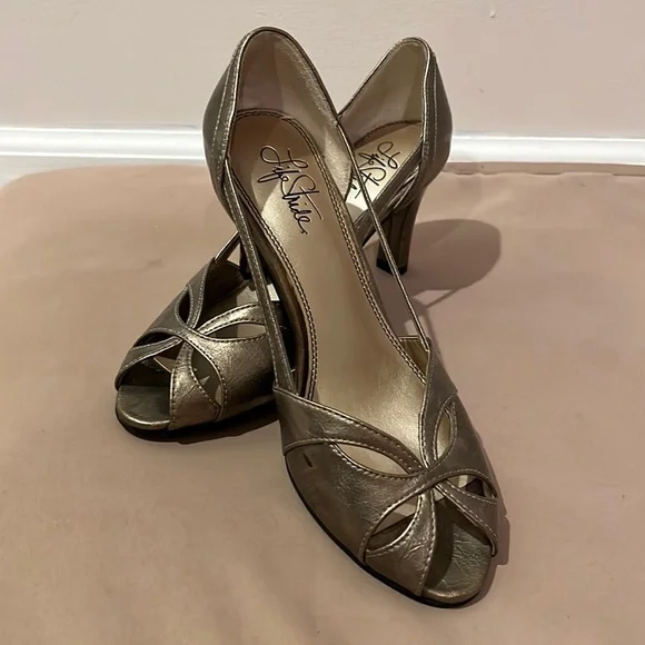 Antique Gold 3” Heels - Picture 8 of 8